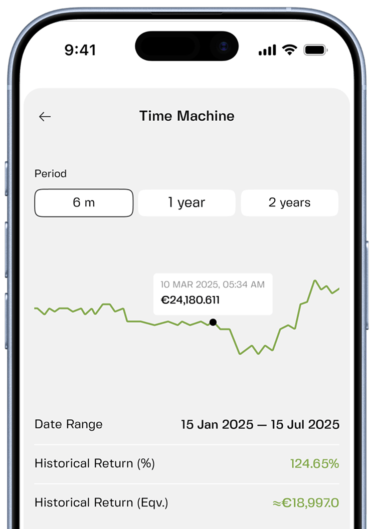 Portfolio interface